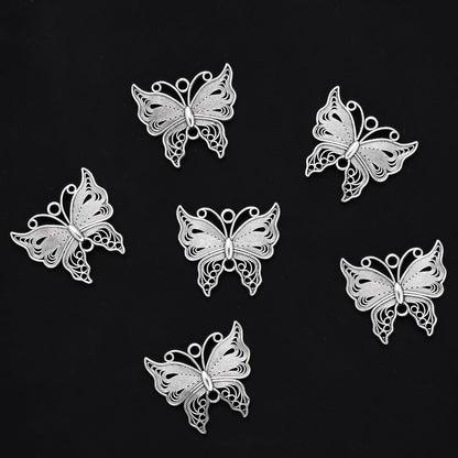 Vintage Butterfly Alloy Charms
