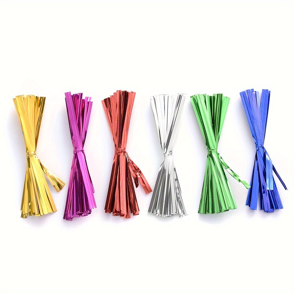 800-Piece 4 mm Gold Metal Wire Ties