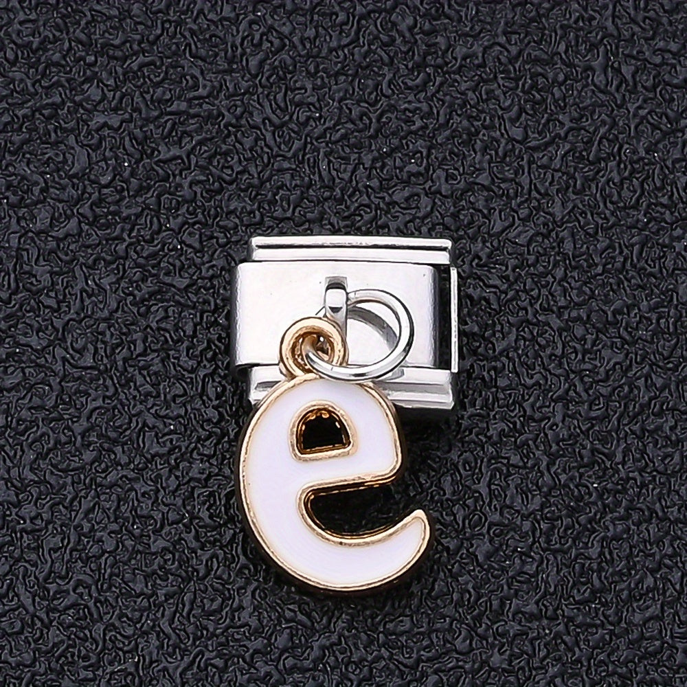 1PC A-Z English Letter Charm Link Set for 9mm Bracelets