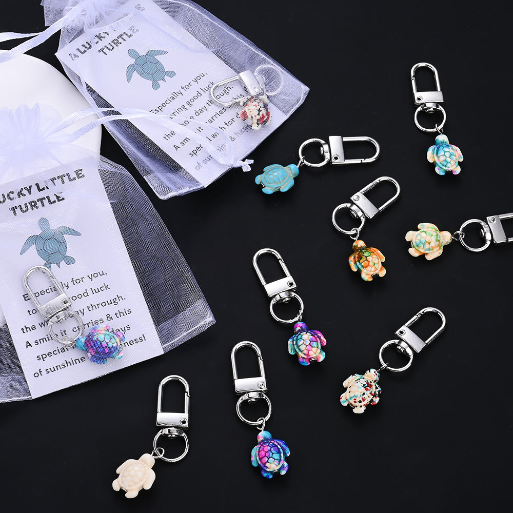 Lucky Turtle Keychain Gift Set