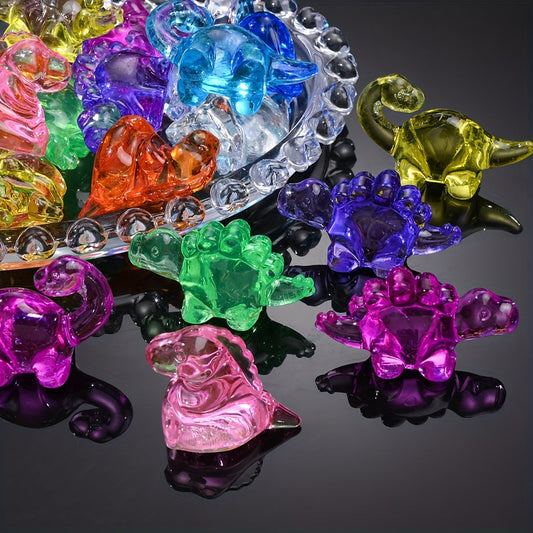 Transparent Dinosaur Acrylic Beads