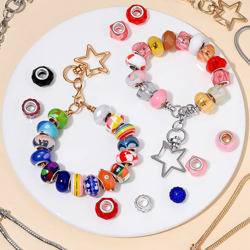 Blank Beadable Keychain Set