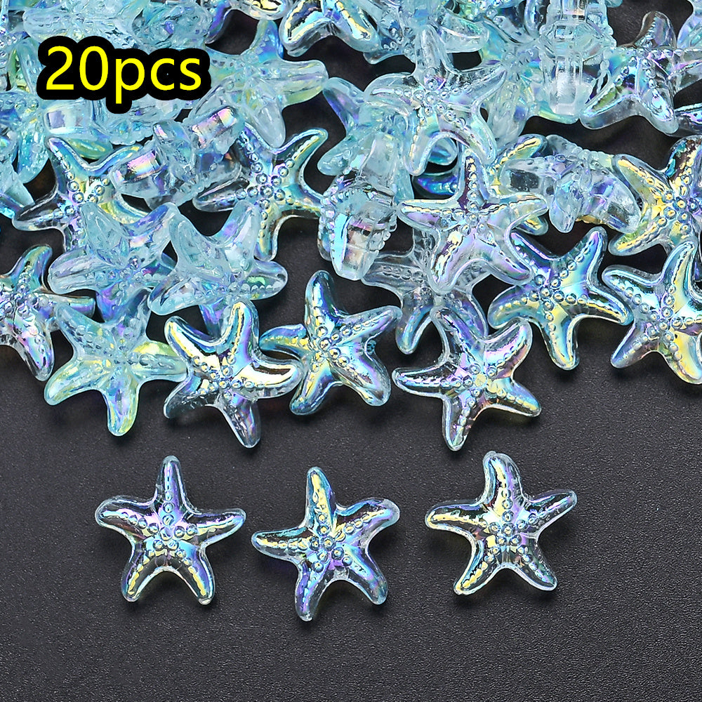 AB Ocean Starfish Glass Beads