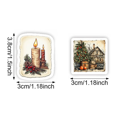 Christmas Pattern Roll Stickers