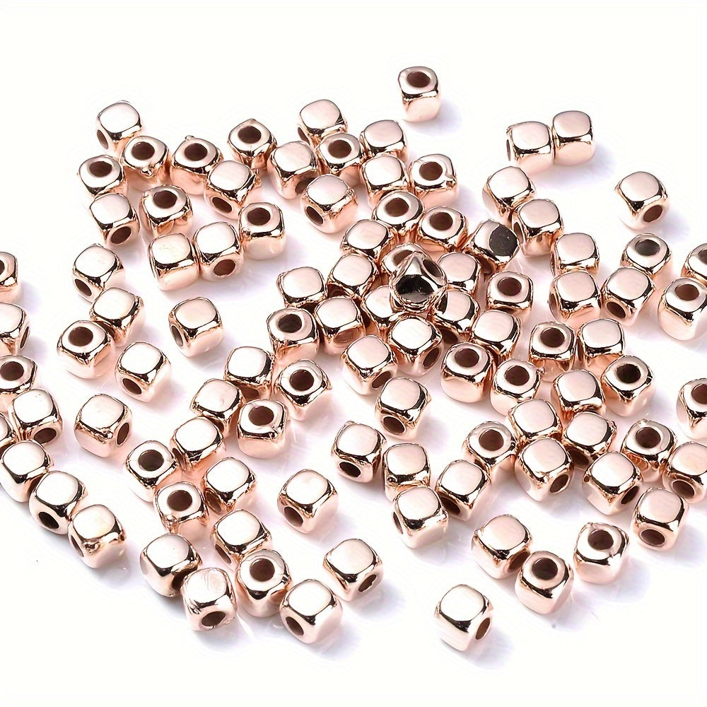 100PCS 3mm Multicolor Cube CCB Spacer Bead Set