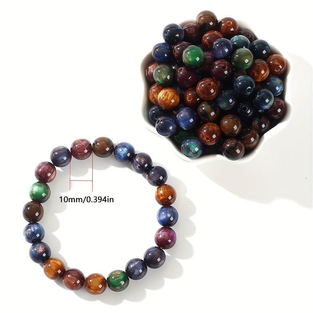 Starry Sky Round Resin Beads