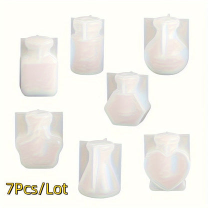 7-Piece Wishing Bottle Silicone Resin Molds Kit
