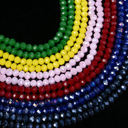 Colorful Crystal Faceted Spacer Beads Set