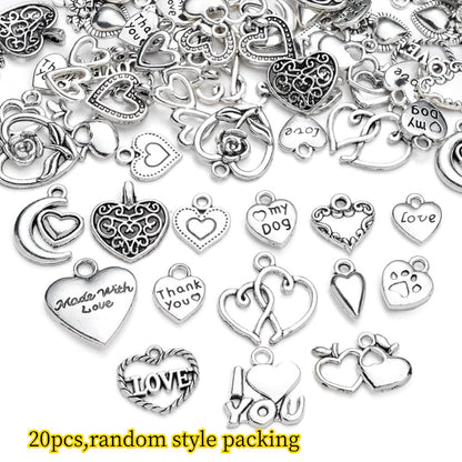 Vintage Metal Heart Pendants