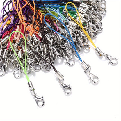 50PCS 70mm Colorful Nylon Lobster Clasp Strap Set