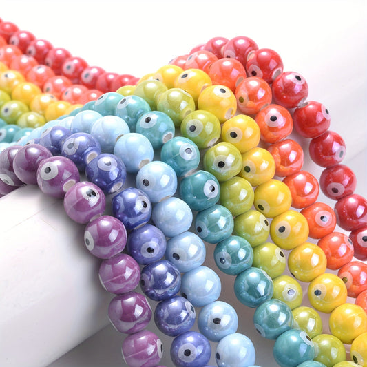 10PCS 10mm Multicolor Ceramic Bead Set