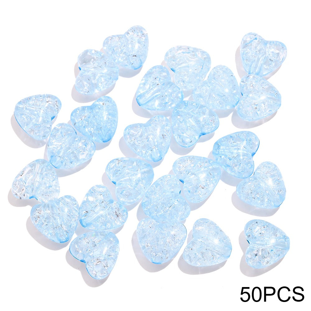 Acrylic Popped Crystal Love Beads