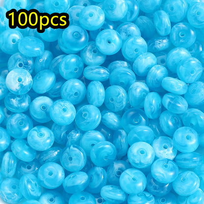 Yellow Lemon Acrylic Beads