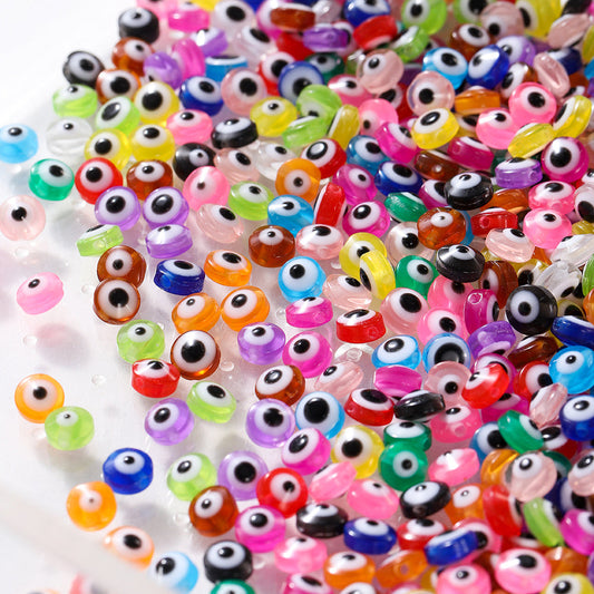 Boho Evil Eye Resin Beads