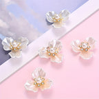 Rhinestone Triple-Petal Flower Charms
