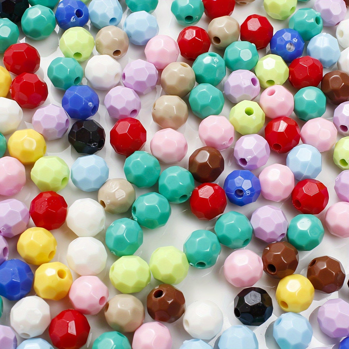 Luminous Multilateral Ball Acrylic Beads