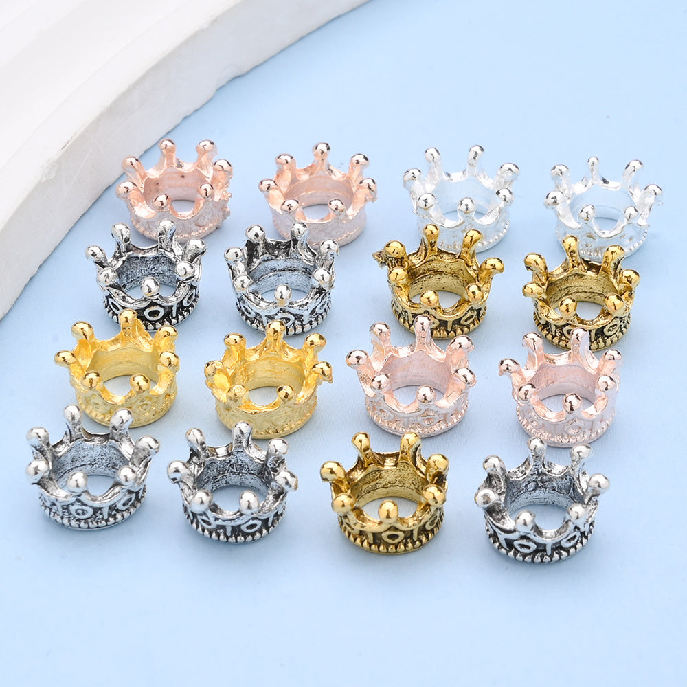 Metal Crown Alloy Beads