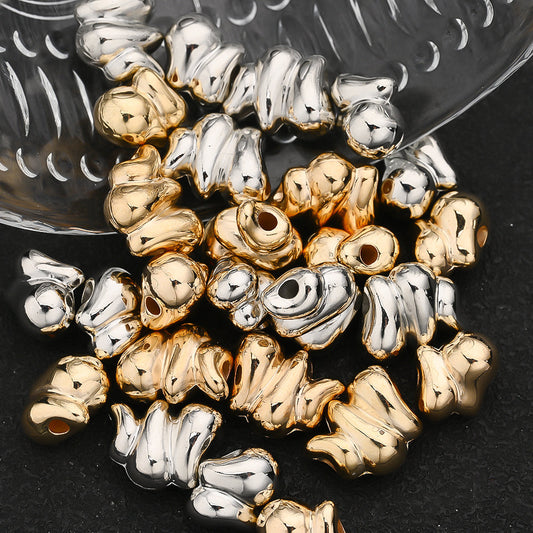 30/50PCS 14×11mm CCB Irregular Spacer Bead Set