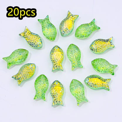 Gradient Goldfish Glass Beads