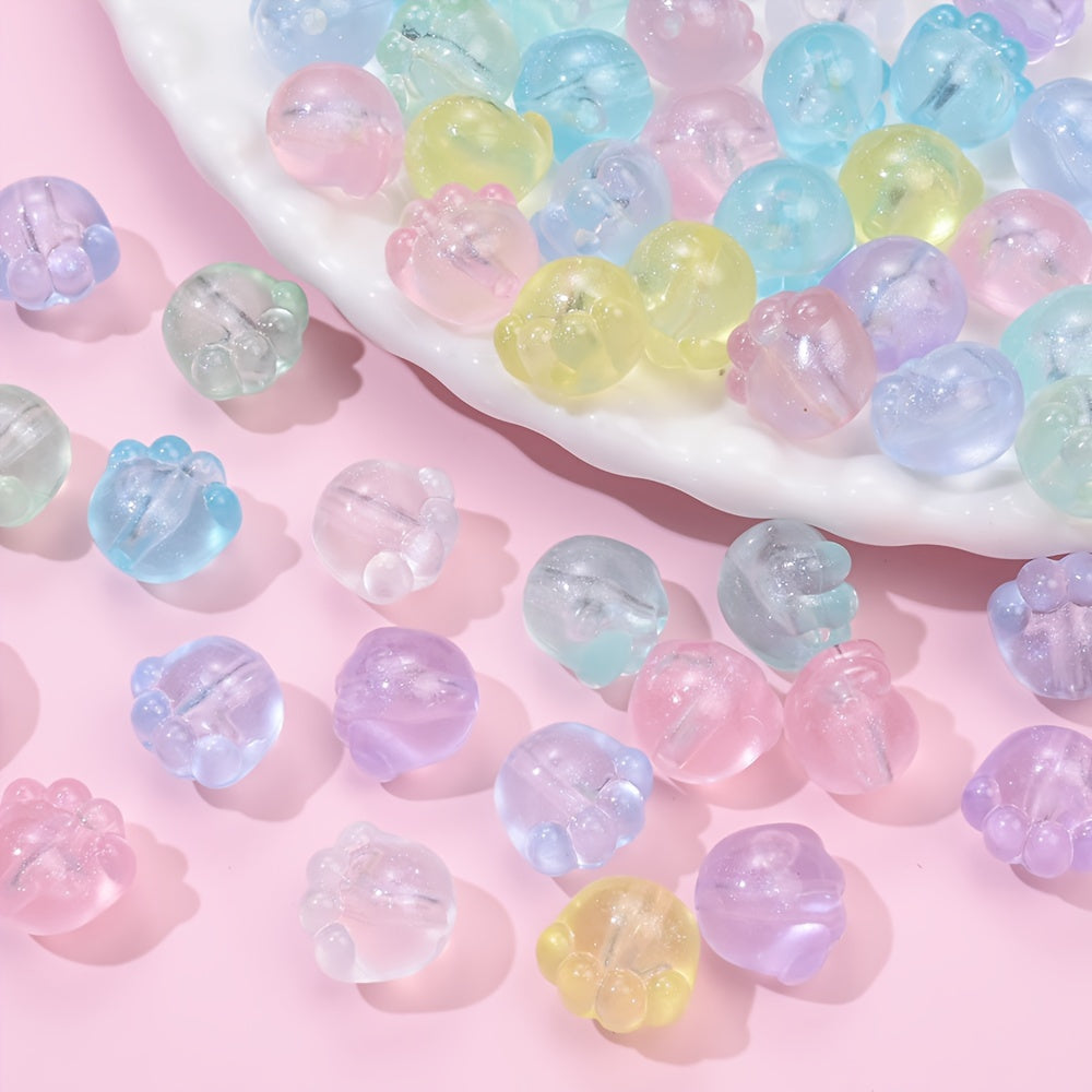 Cat Paw Acrylic Luminous Beads