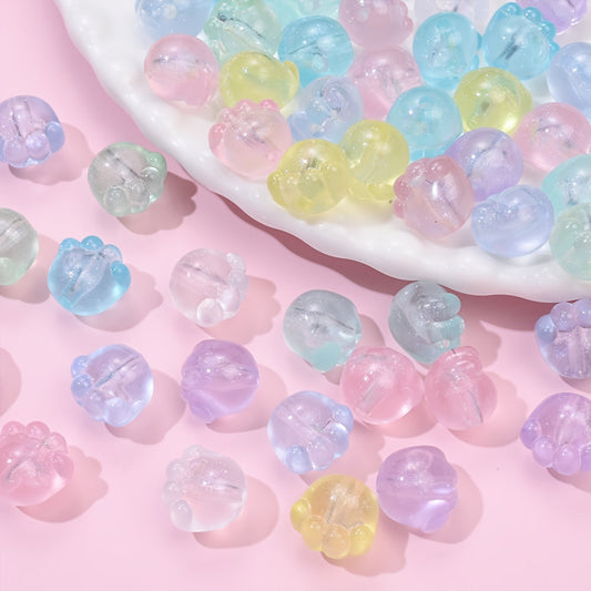 Cat Paw Acrylic Luminous Beads
