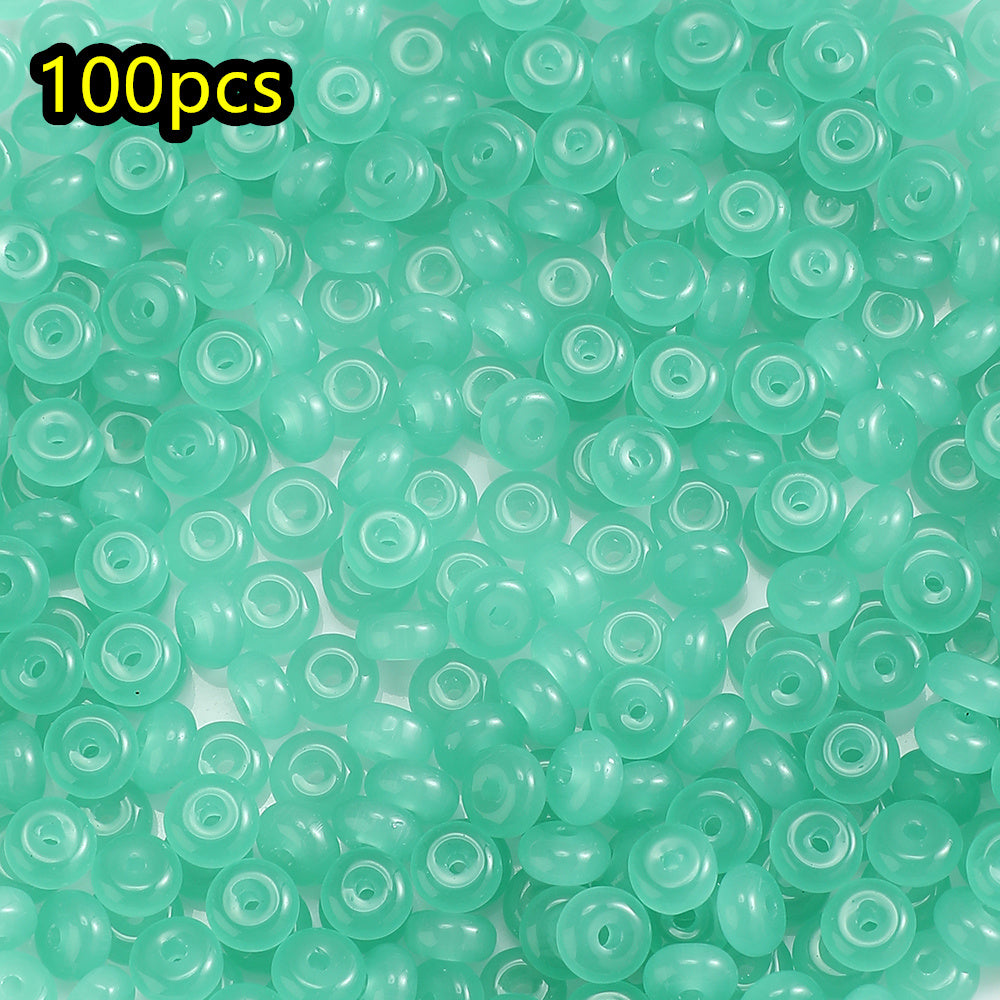 100pcs 3x6mm Multicolor Rondelle Glass Beads