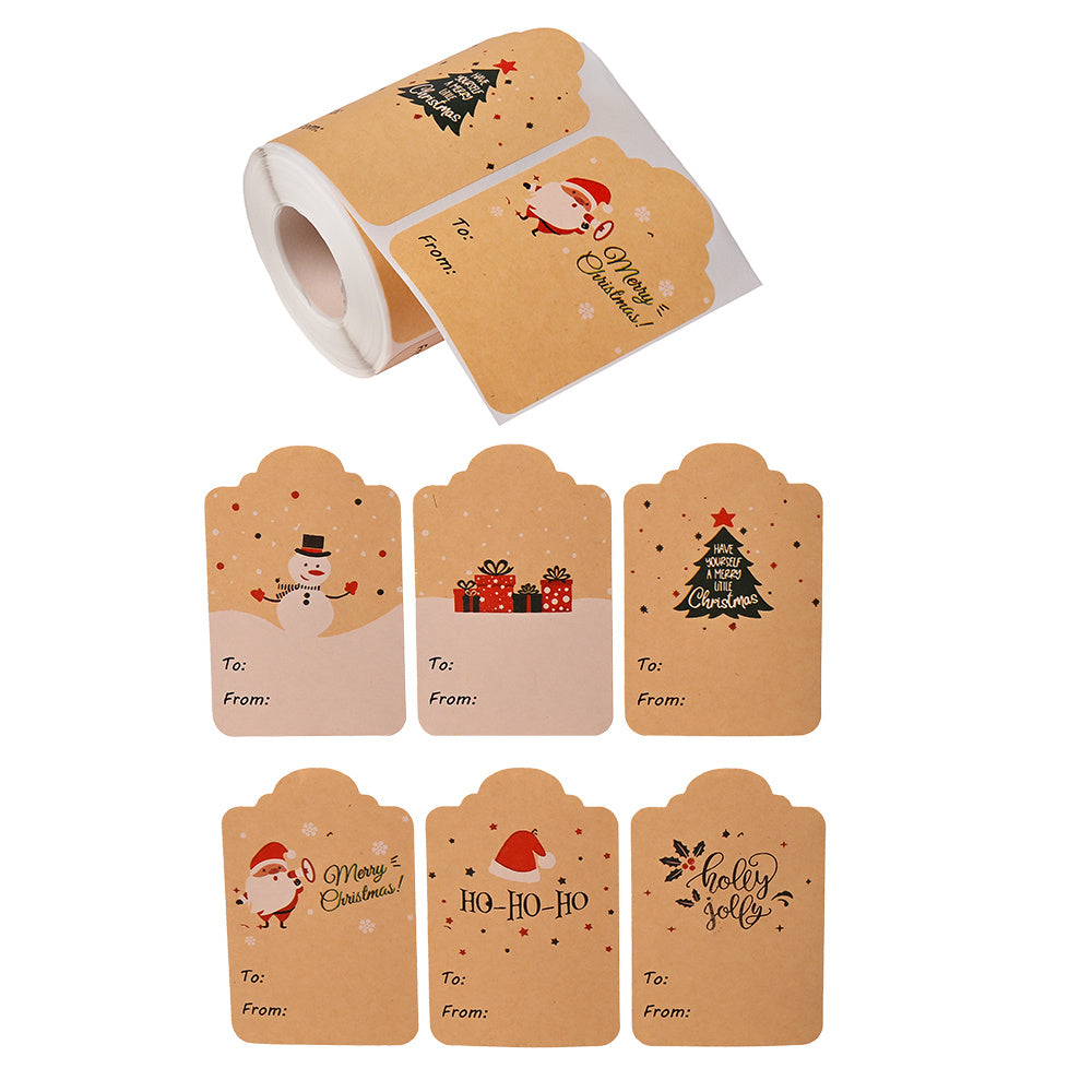 Merry Christmas Seal Label Stickers