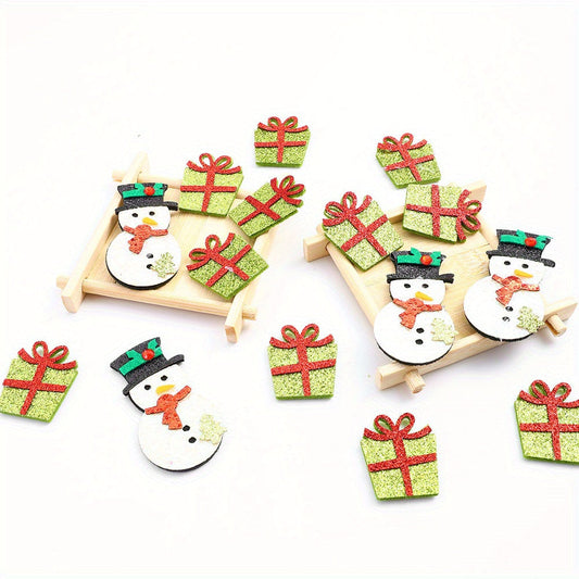 Christmas Glitter Decorative Patches