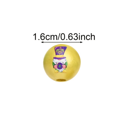 10pcs/set 16mm Carnival Wooden Beads