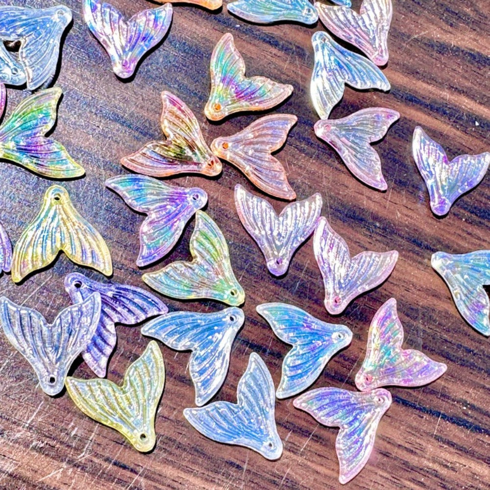 AB Mermaid Tail Pendant Charms