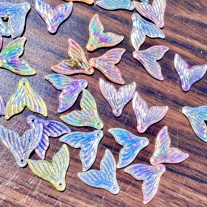 AB Mermaid Tail Pendant Charms