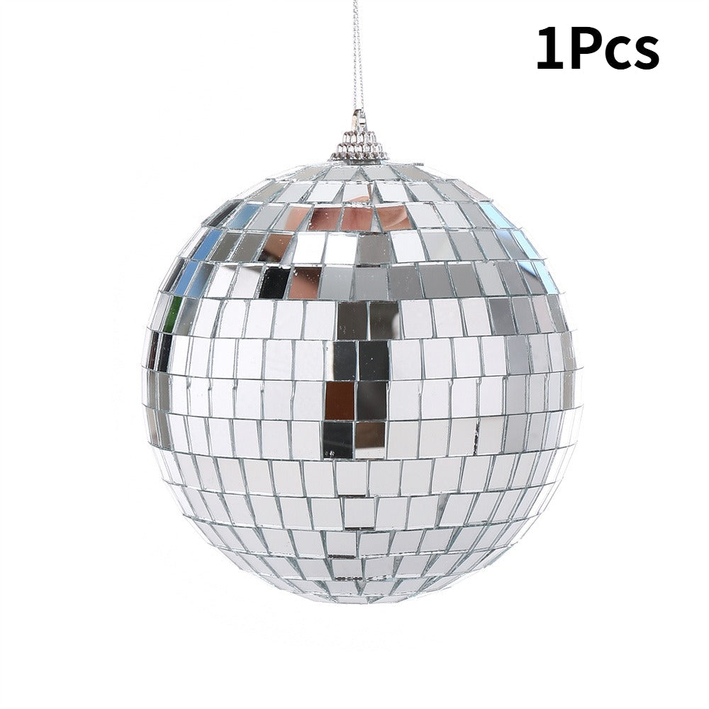 Silver Laser Mirror Ball Decorations