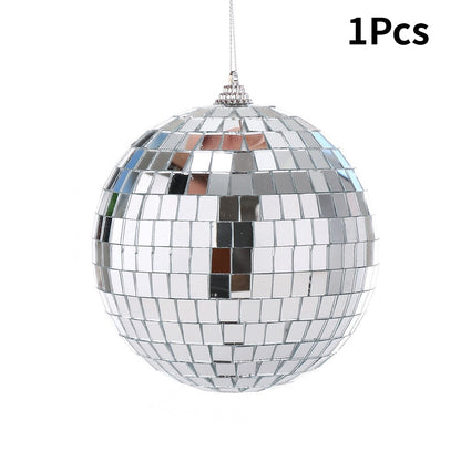 Silver Laser Mirror Ball Decorations