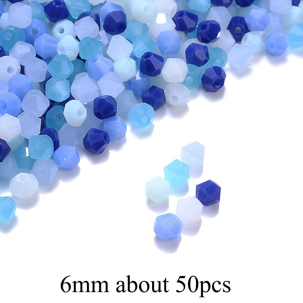 Mixed Faceted Artificial Crystal Beads