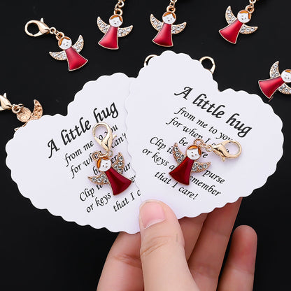 Red Angel Charms with Wish Cards