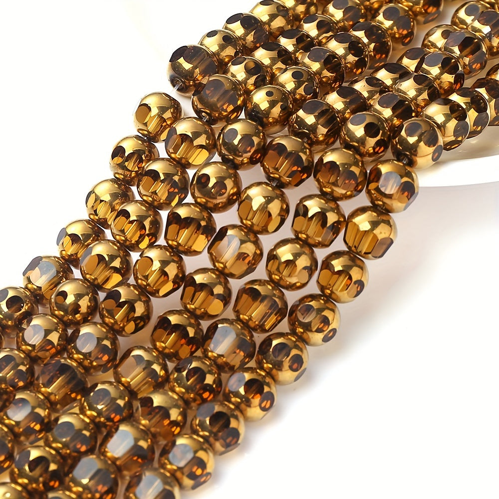 1 Strand About 43pcs 8mm 8-Sided Glass Beads