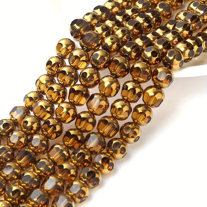 1 Strand About 43pcs 8mm 8-Sided Glass Beads