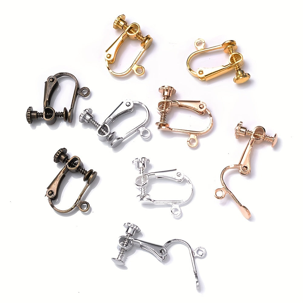 Brass Screw Ear Clips