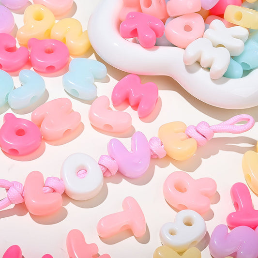 Macaron Acrylic Letter Beads