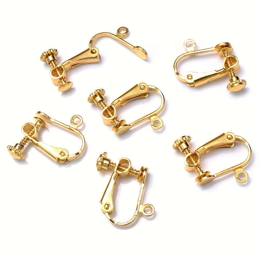 Brass Screw Ear Clips