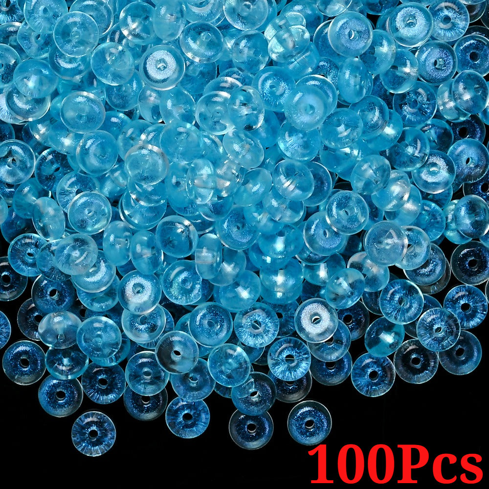 Flat Round Glass Beads