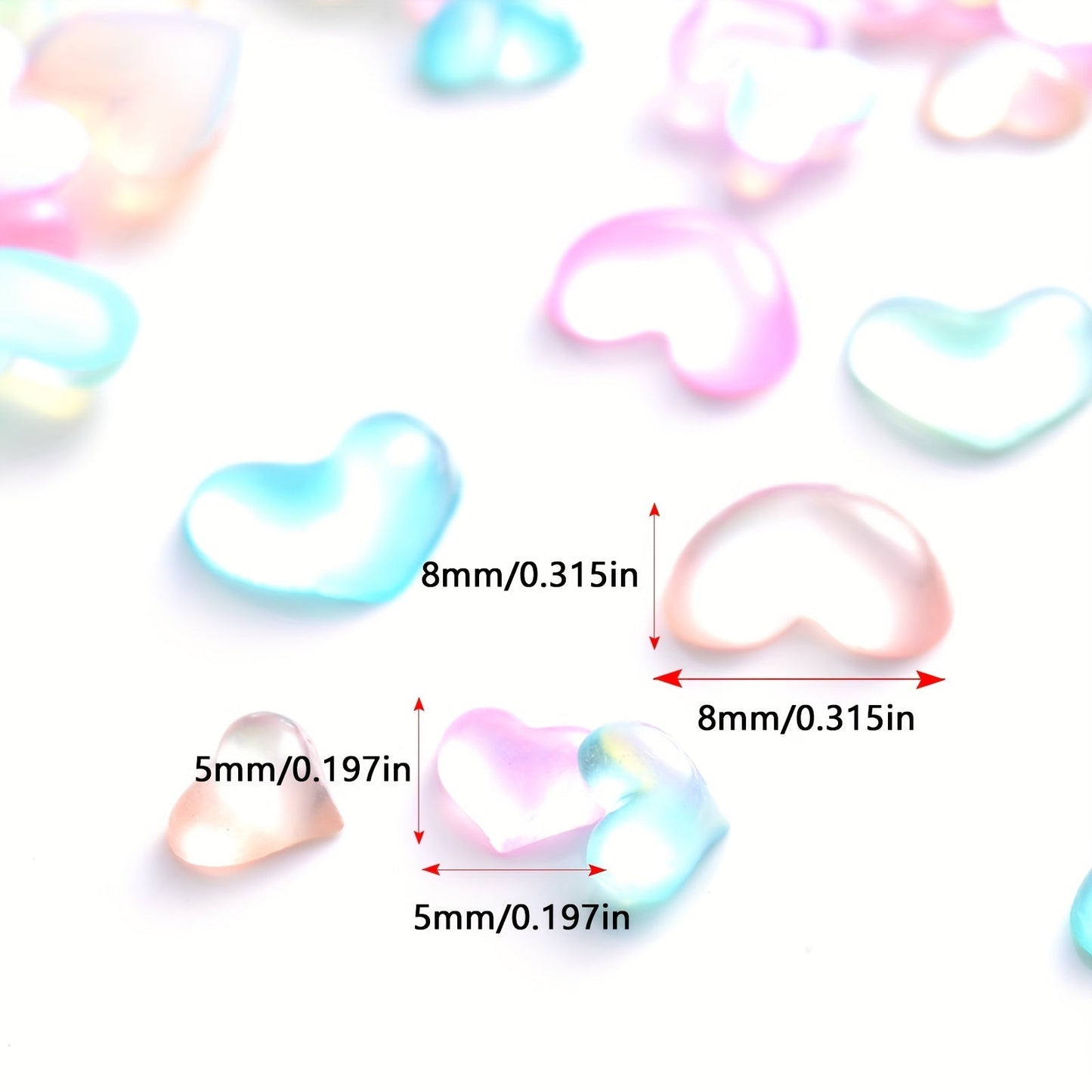 Cat Eye Love Acrylic Beads