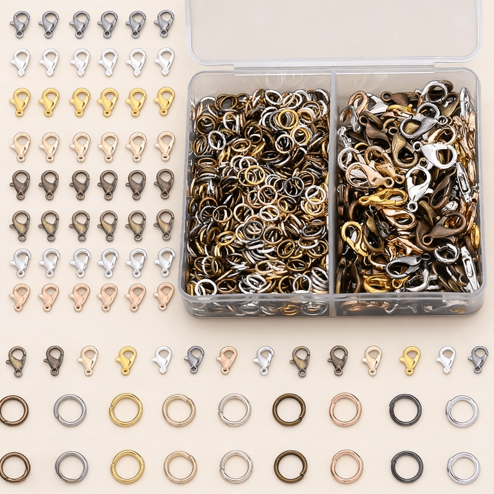 Lobster Clasp & Open Ring Jewelry Findings Kit