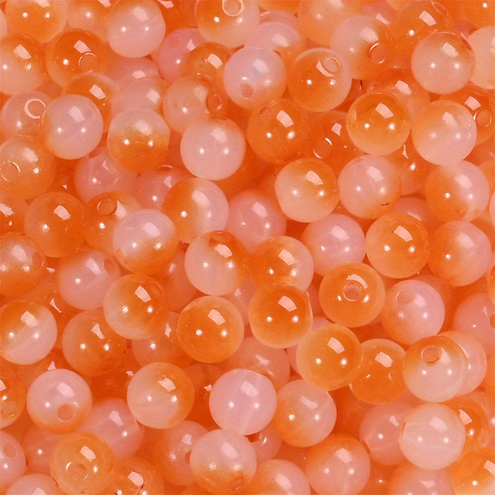 Mixed Color Imitation Jade Acrylic Beads