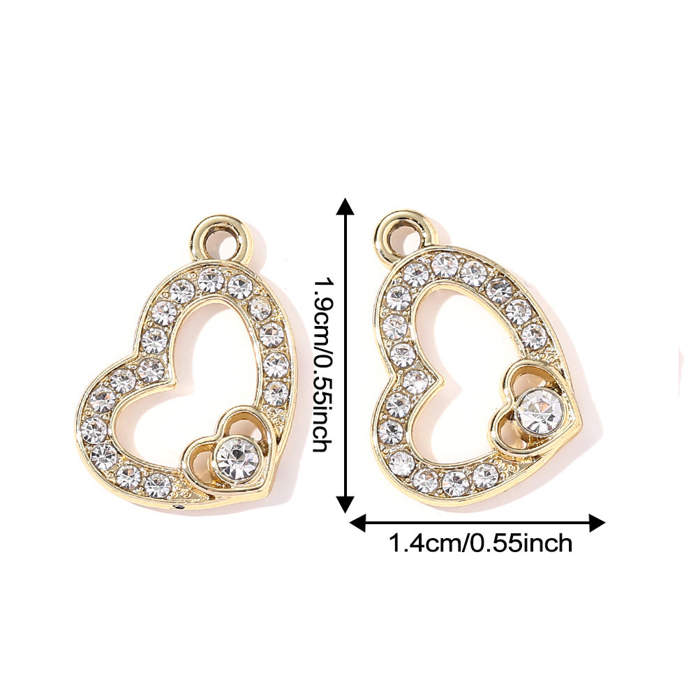 Valentine’s Day Heart Alloy Pendants