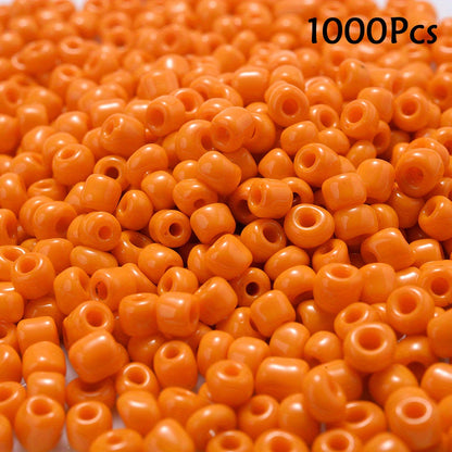 Red & Orange Czech Glass Seed Beads