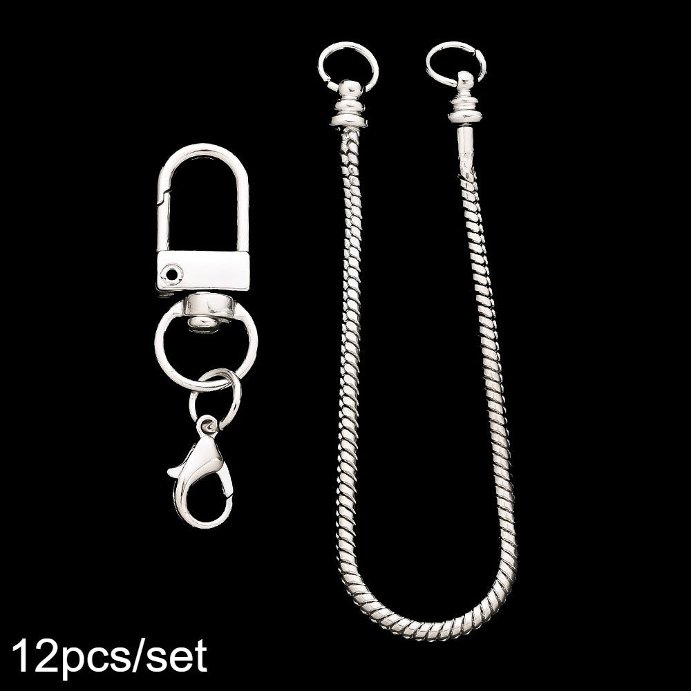 Blank Beadable Keychain Set