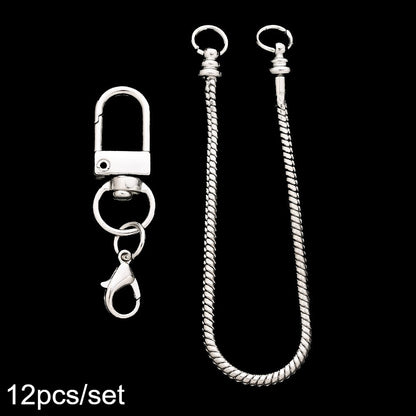 Blank Beadable Keychain Set