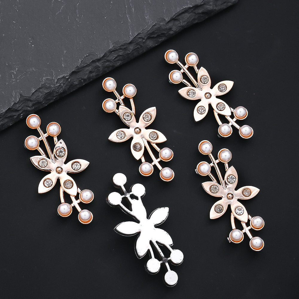 25x44 mm Rose Gold Pearl Plastic Patches