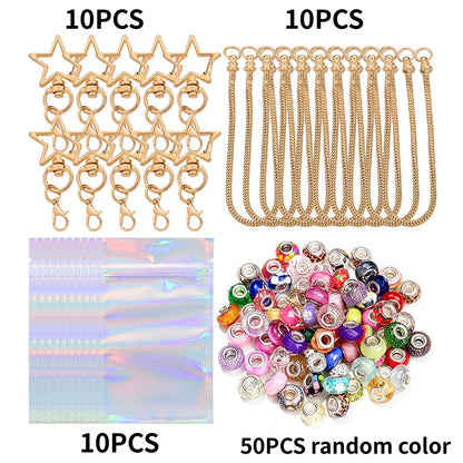 Star Beadable Keychain Set